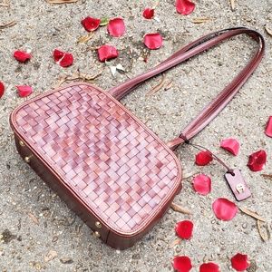 Vintage ♡ Etienne Aigner Woven Leather Handbag